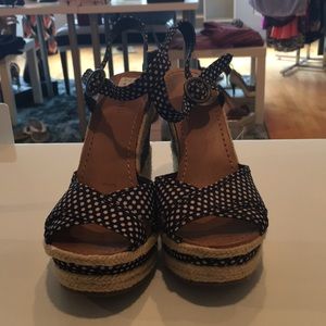 Nine West Polka Dot Wedges